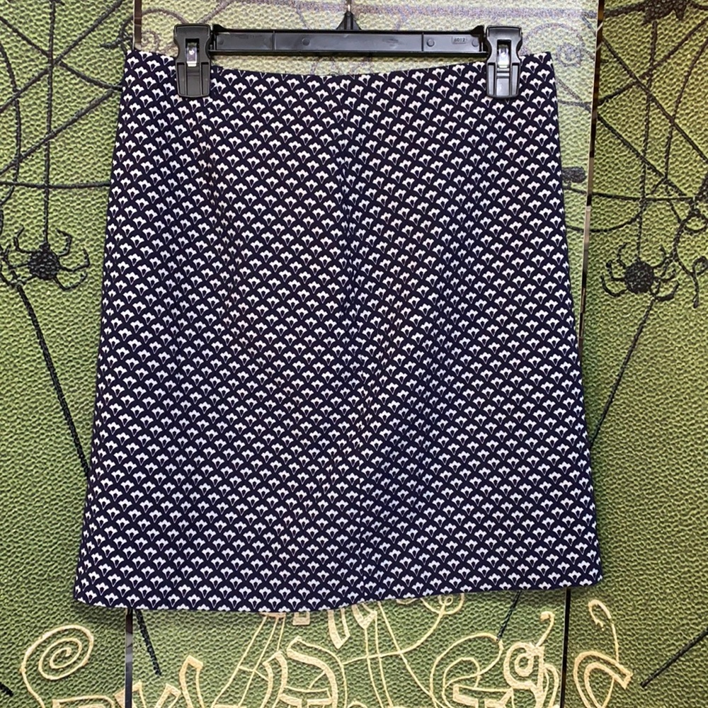 Petite Ann Taylor Career Navy Skirt